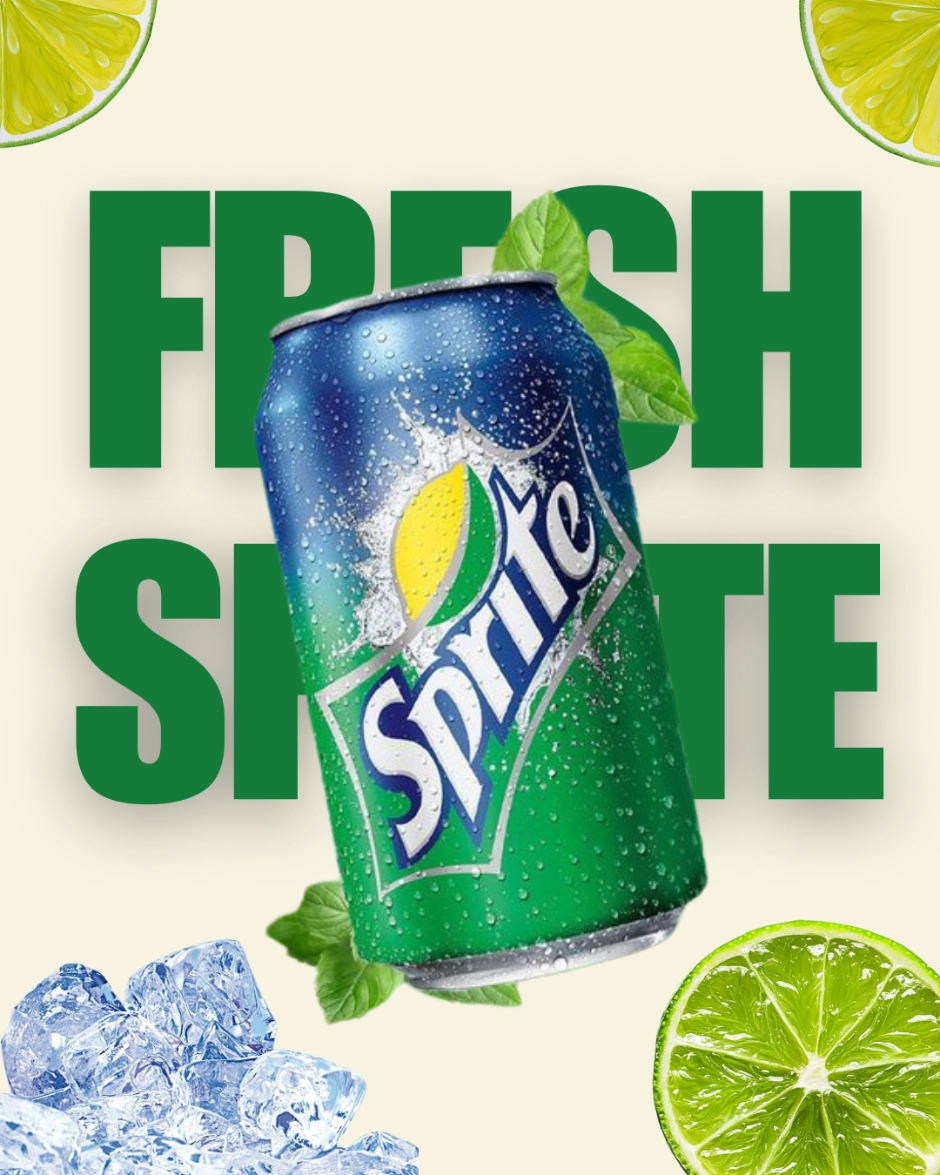 sprite bottle design poster